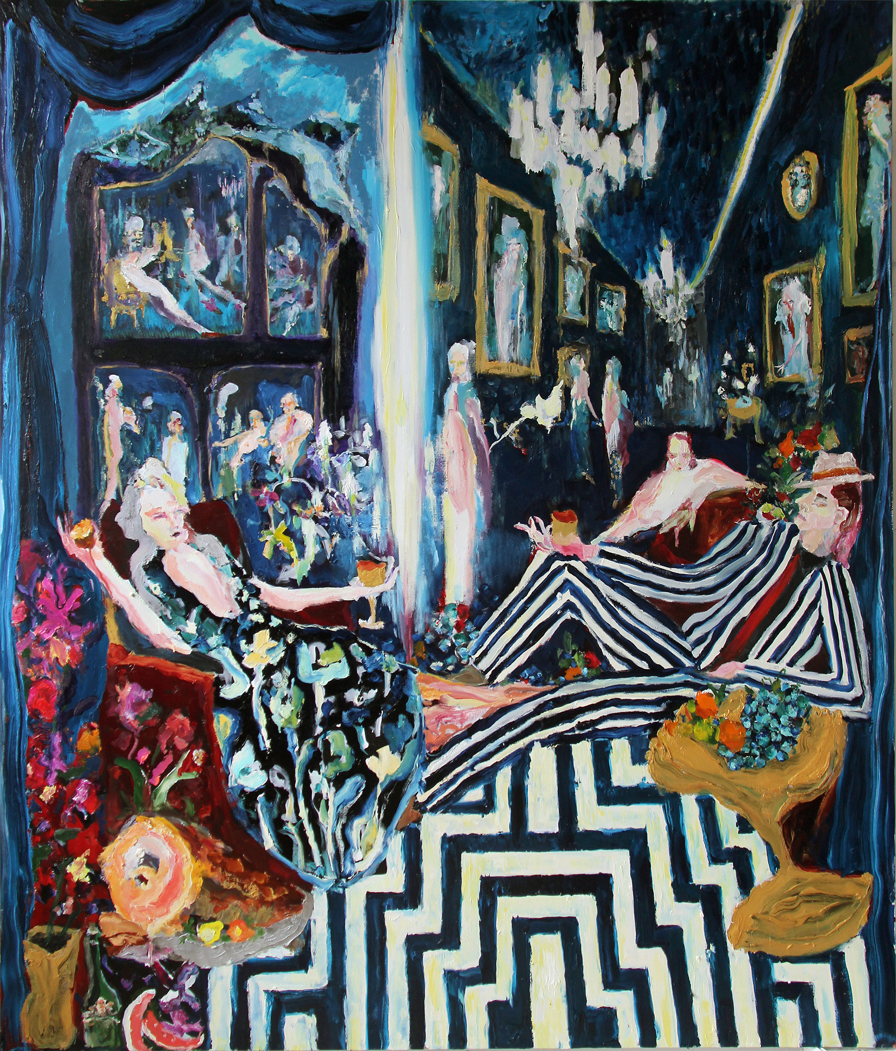bradley wood people interior design oil painting art collecting art for sale