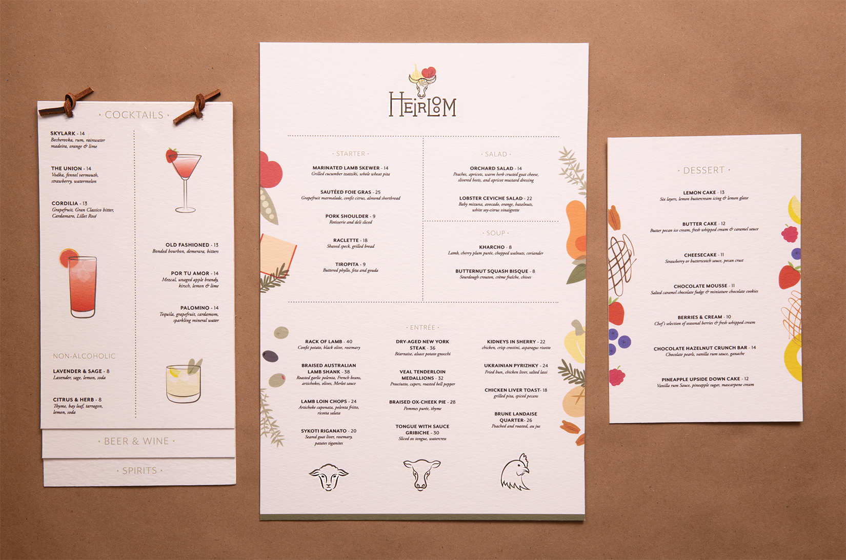 Front Menus