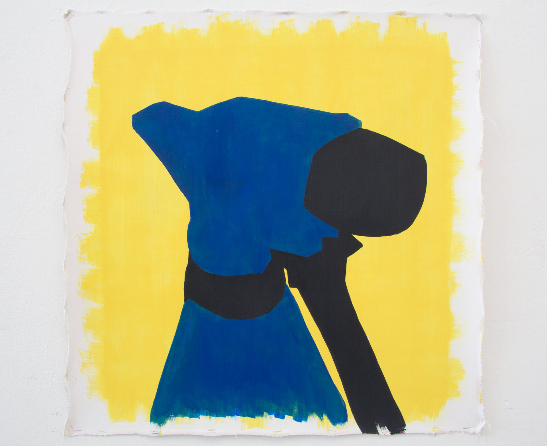 ohne Titel, 2016, Öl auf Leinwand, mehrfach grundiert, 50 × 50 cm