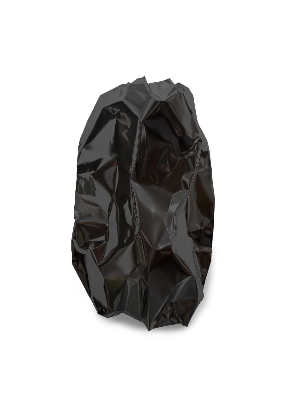 flatbag (armorme), 2021, Lack auf Weißblech / verzinnt, 80 × 70 cm