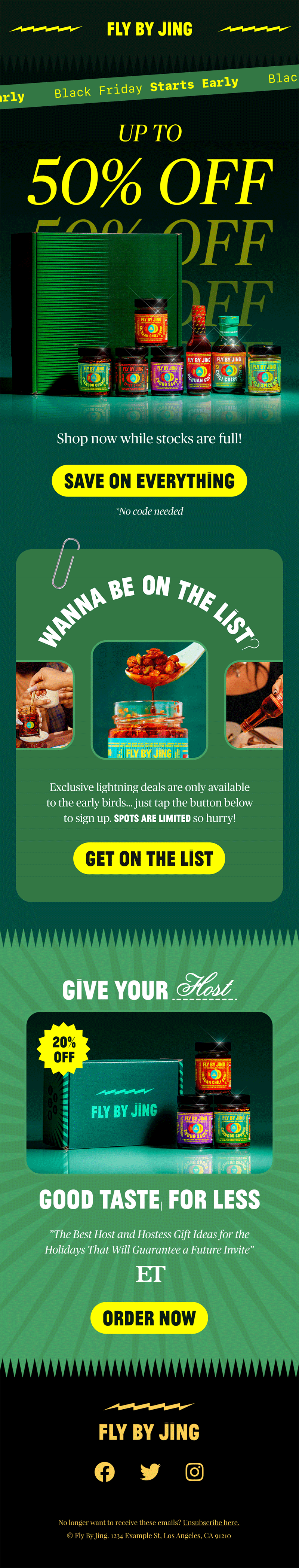 Sale Launch + Early Bird Signup