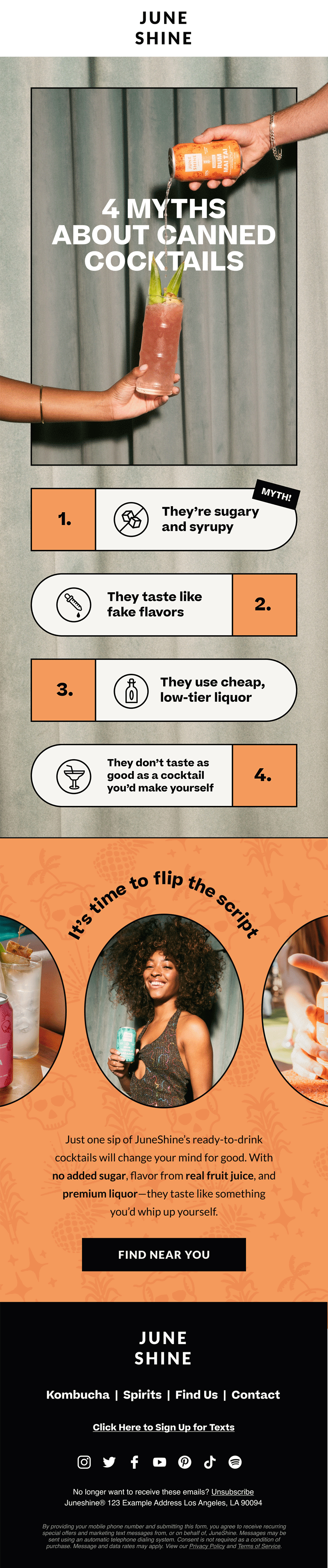 4 Myths About Canned Cocktails Campaign
