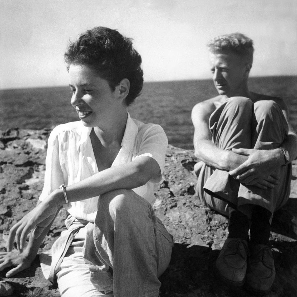 Writers Jane Bowles and Paul Bowles