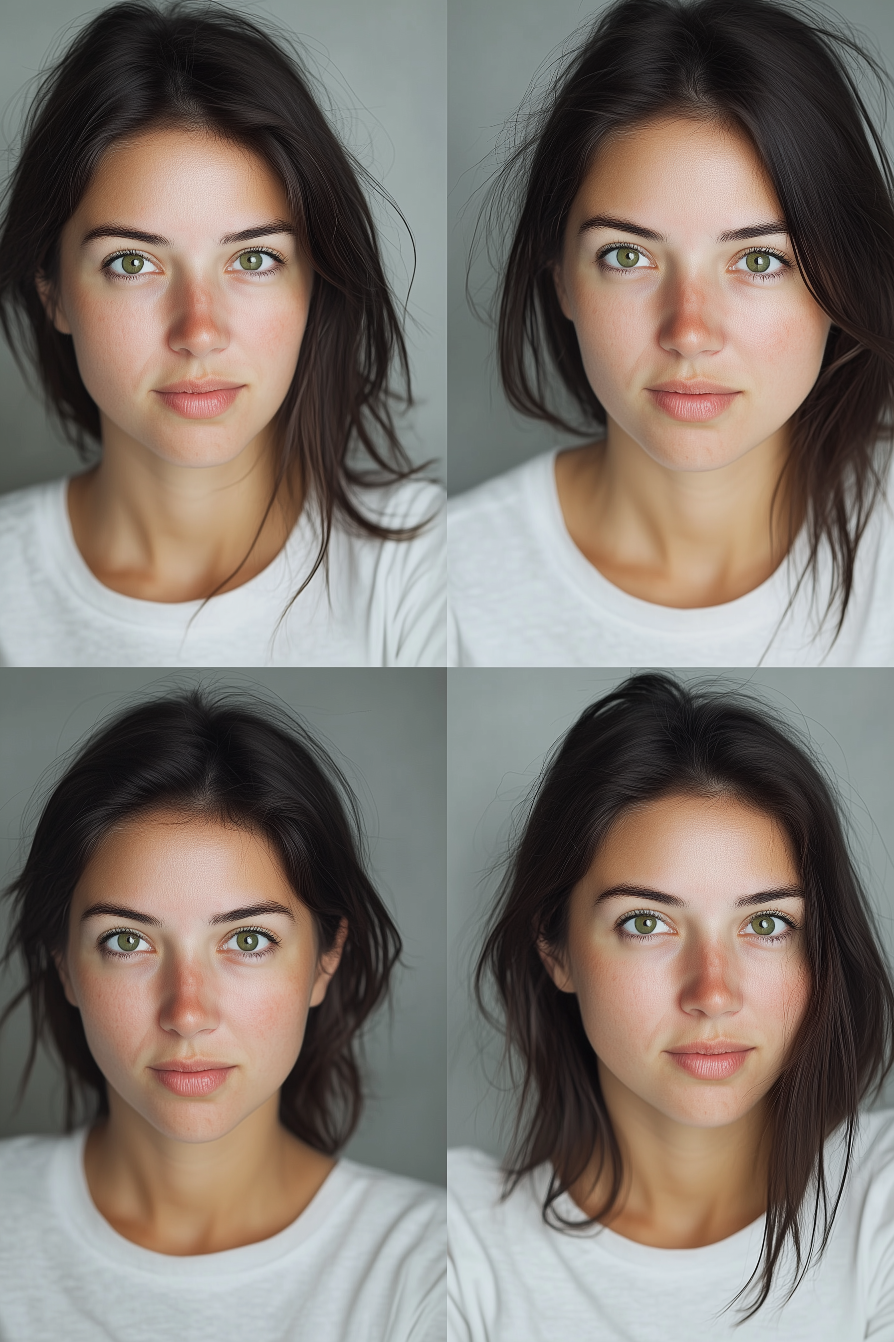 Creación de un personaje 'Carla' en diferentes perfiles para su uso posterior en un storyboard como 'image character'.