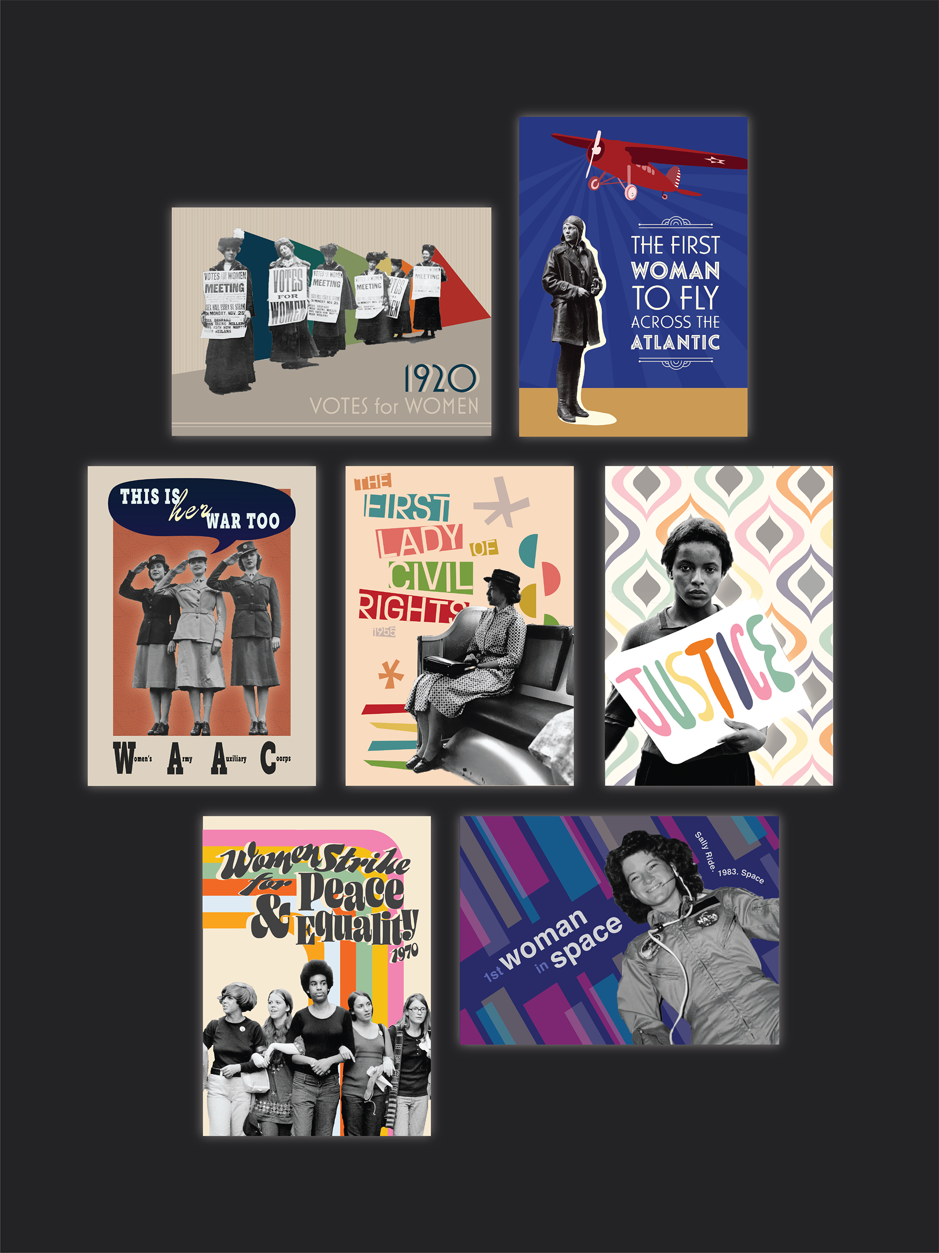 Women Through the Decades: Postcard Set