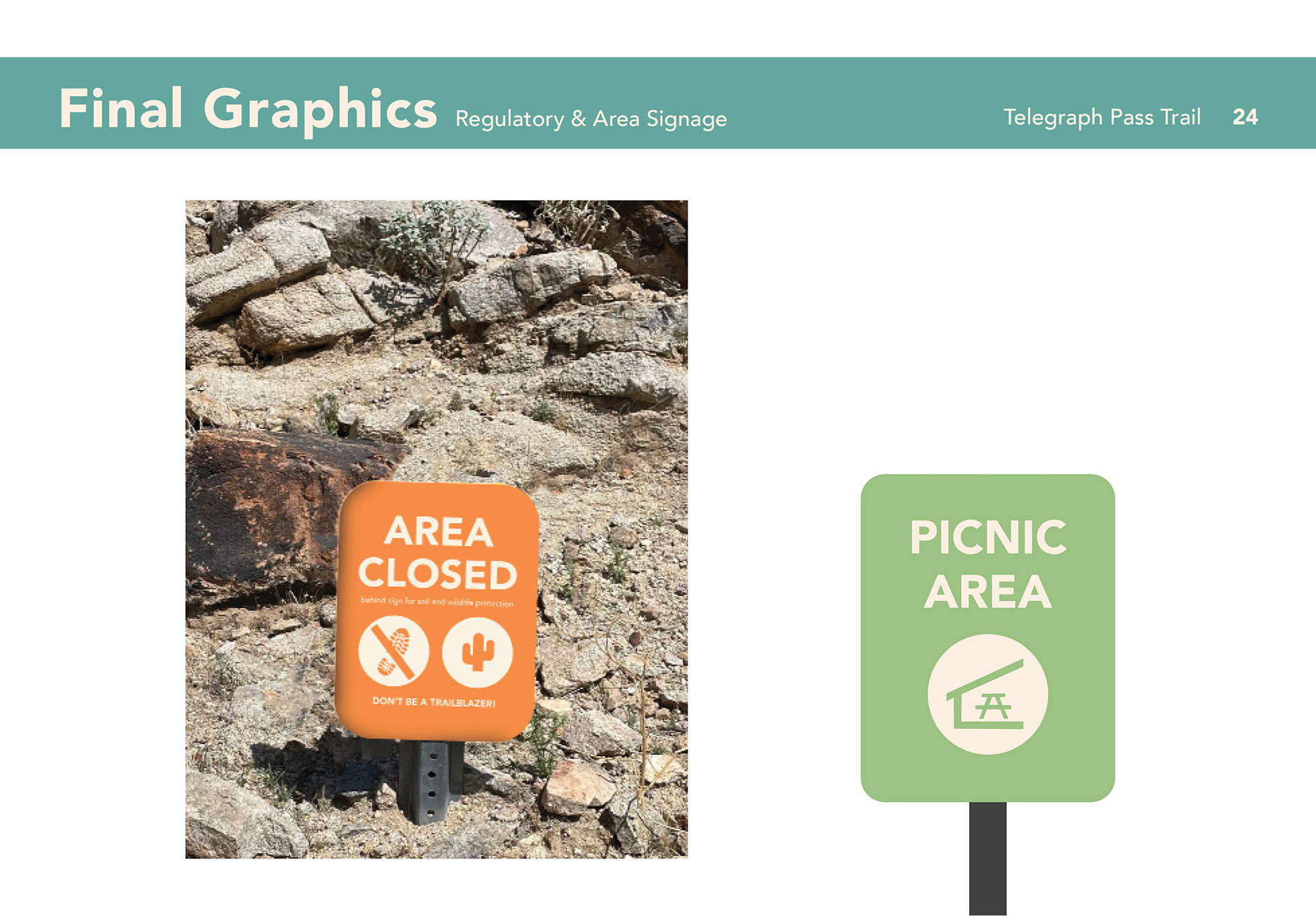 Trail Regulatory & Area Signage