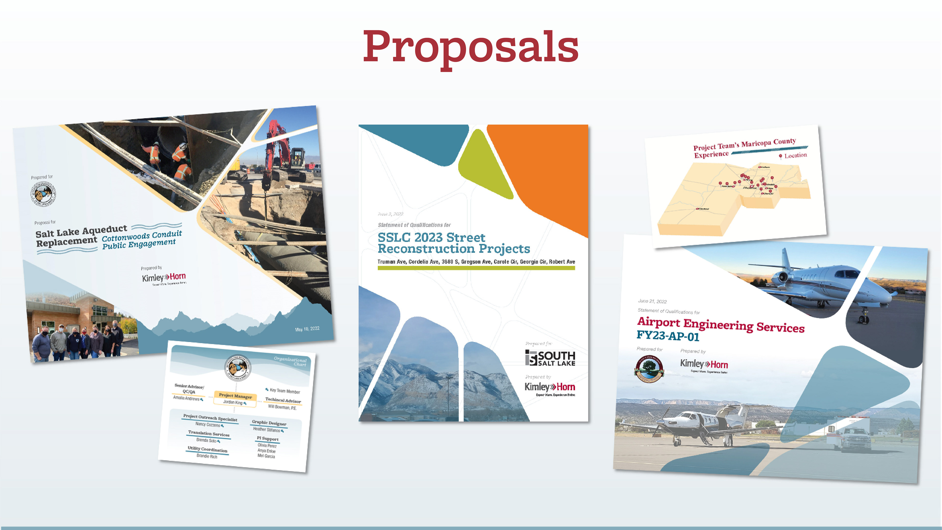 examples of engineering proposals created while at Kimley Horn