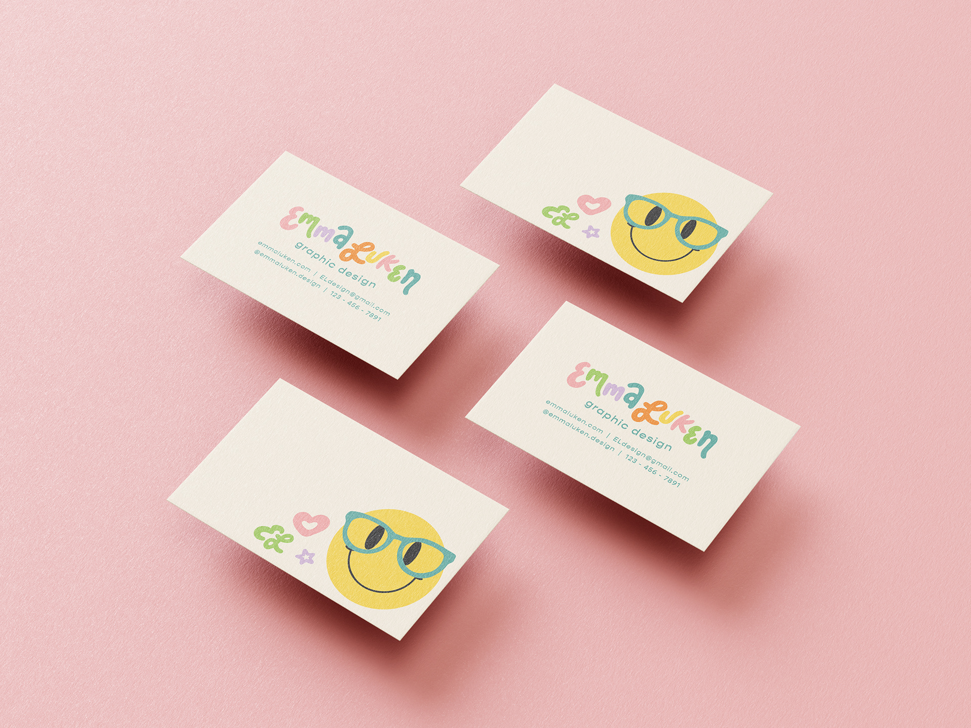 colorful business cards