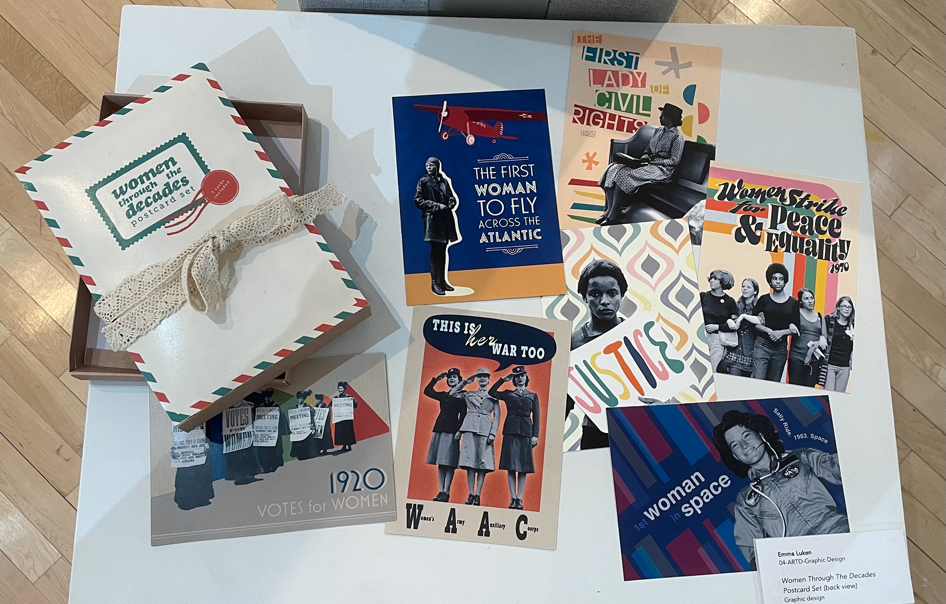 physical cards with box