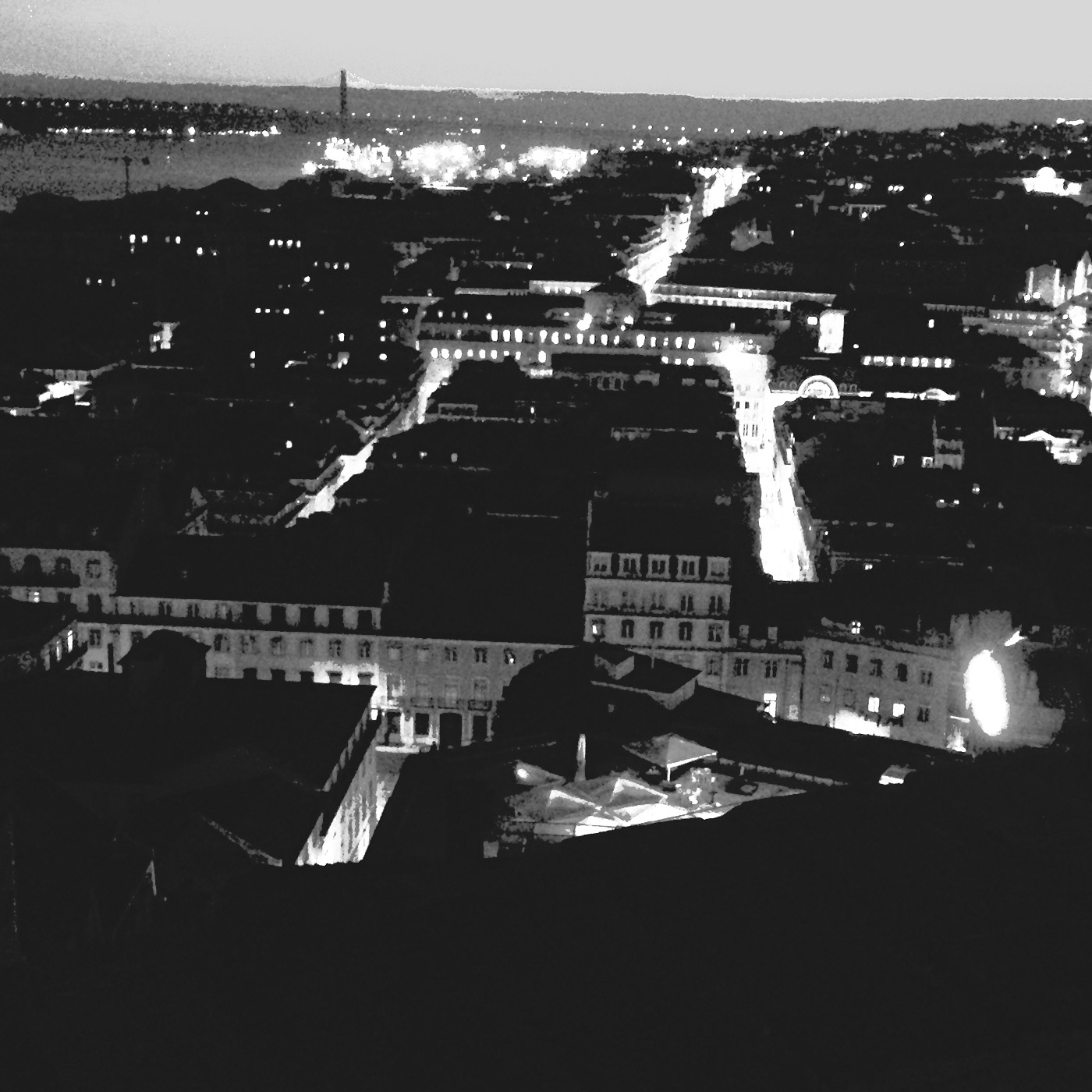 Lisbon by night after a busy day