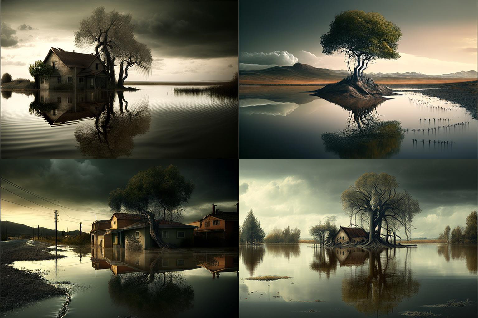 landscape, flooding