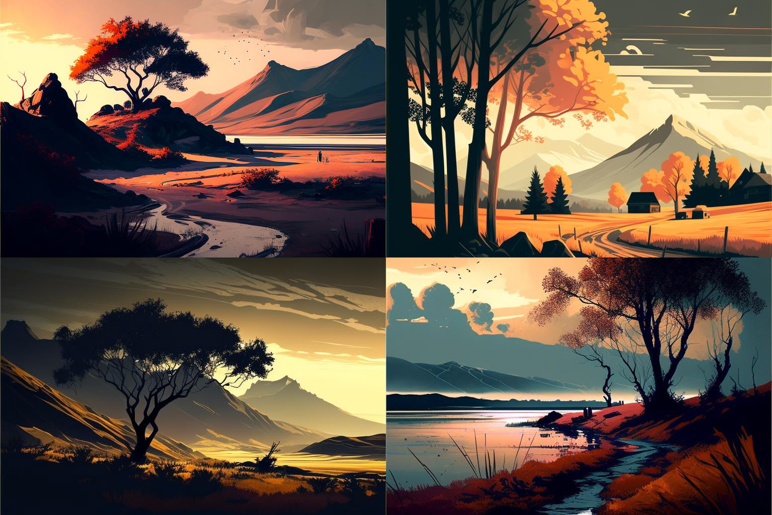 landscape, Tonal Colors