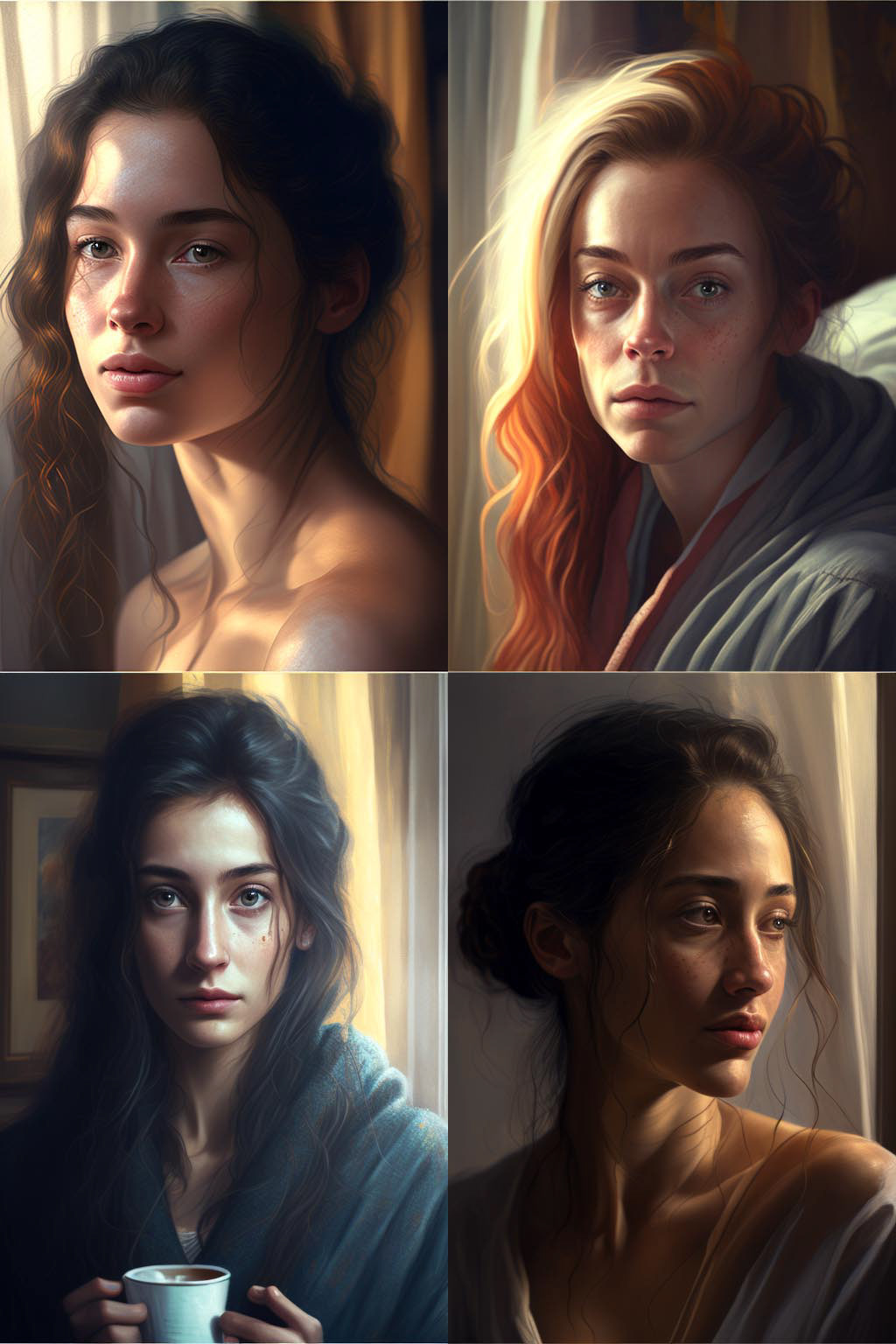 portrait, morning