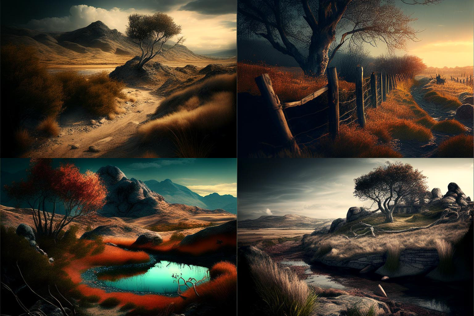 landscape, texture