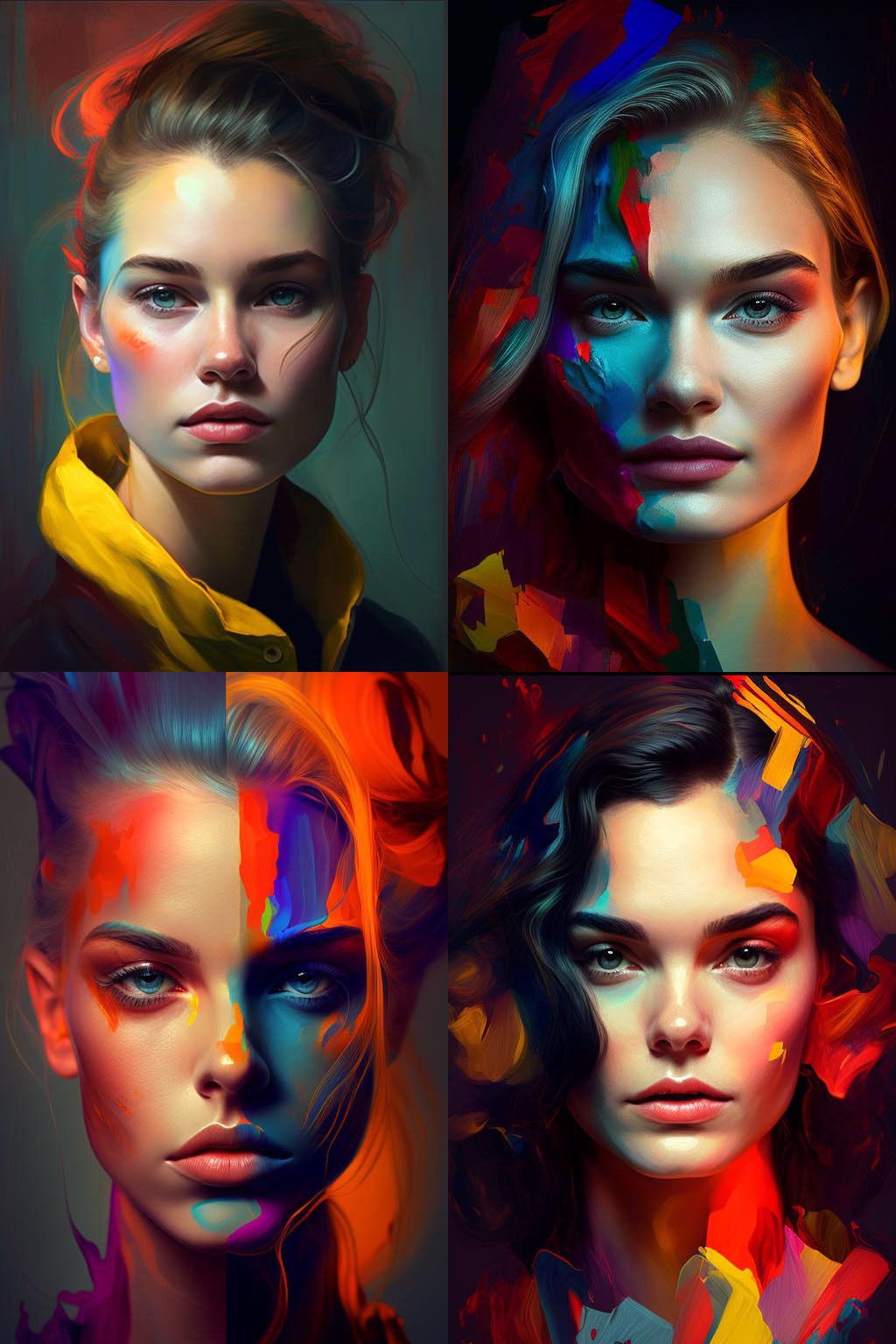 Portrait, Triadic Colors