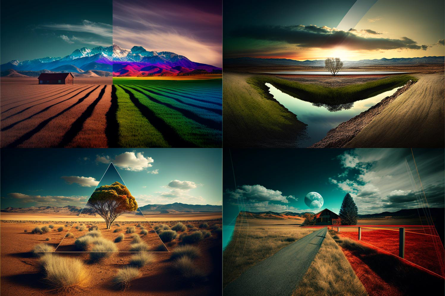 landscape, Diffraction Grading