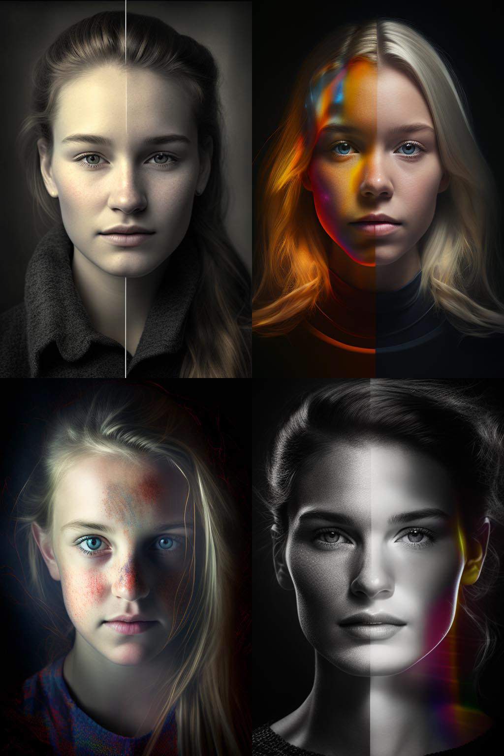 Portrait, Diffraction Grading