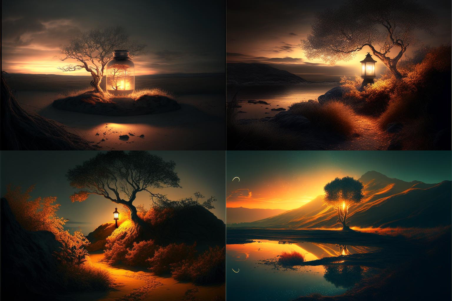 landscape, Incandescent Light