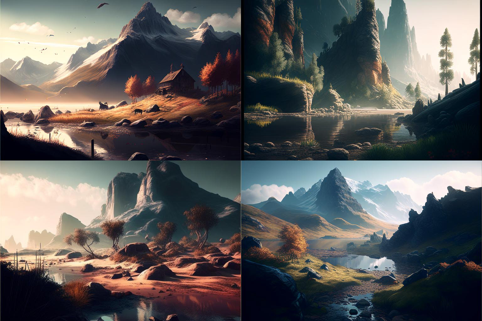 landscape, Cinematic Shading