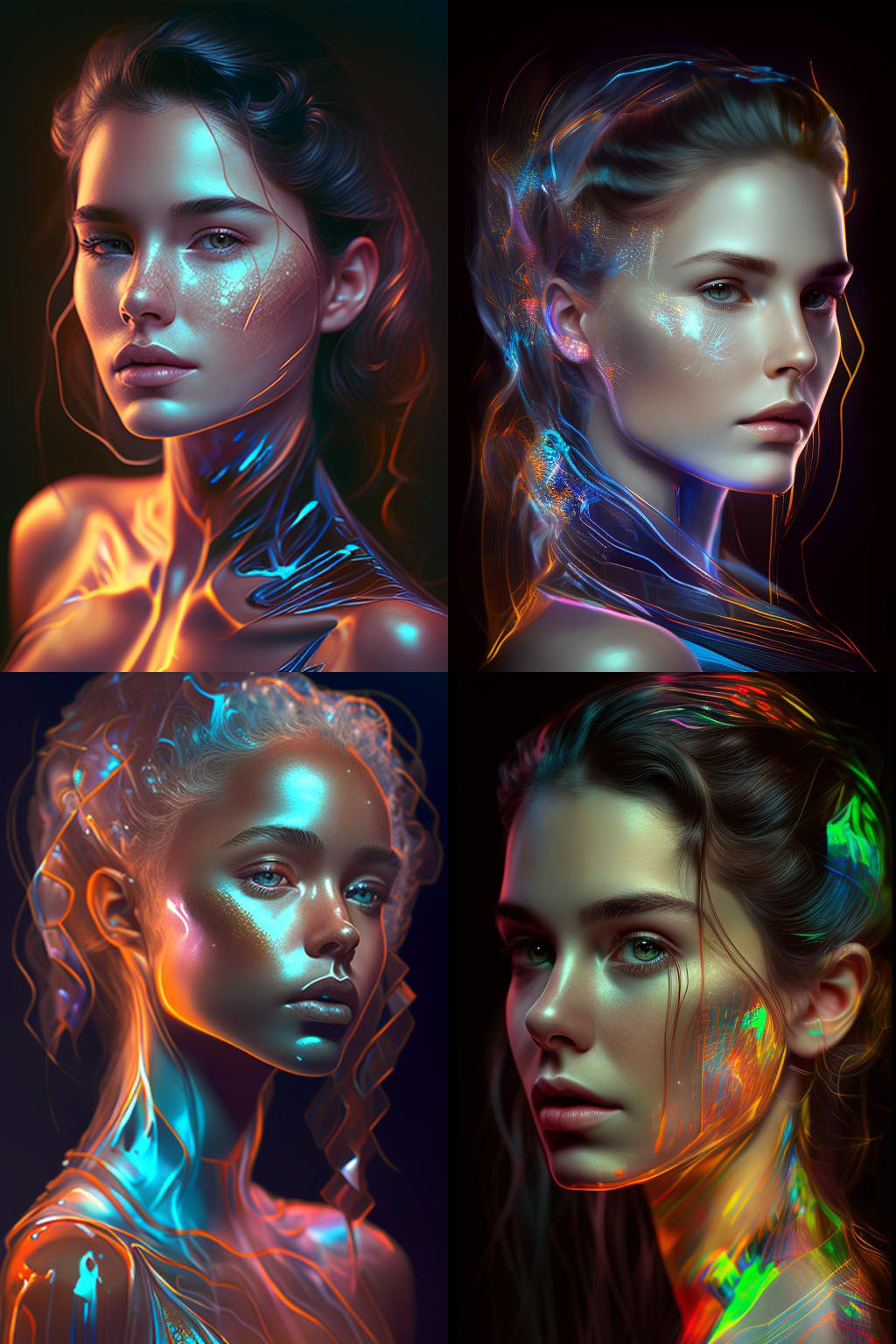 Portrait, holographic