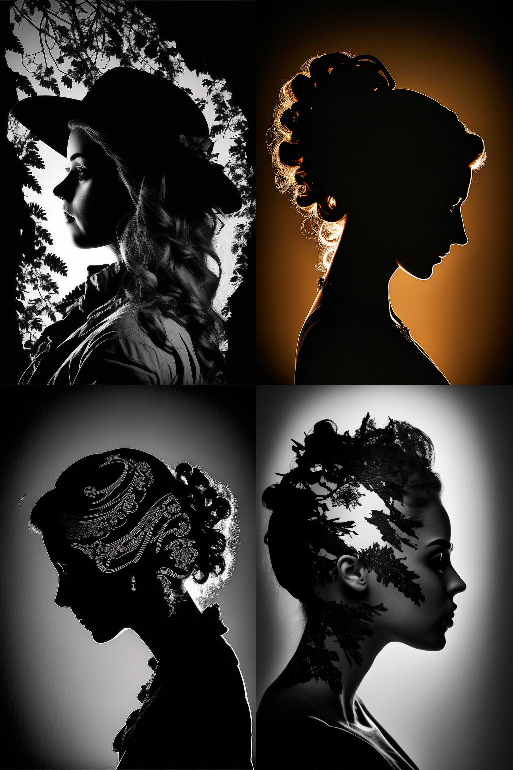 Silhouette Portrait photography