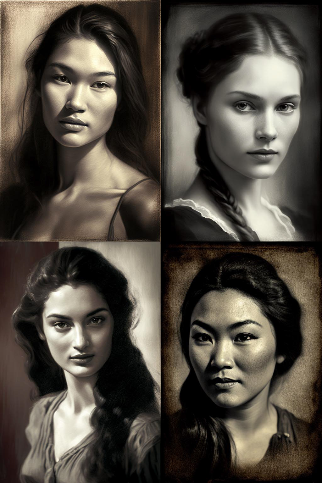 Portrait, Melainotype