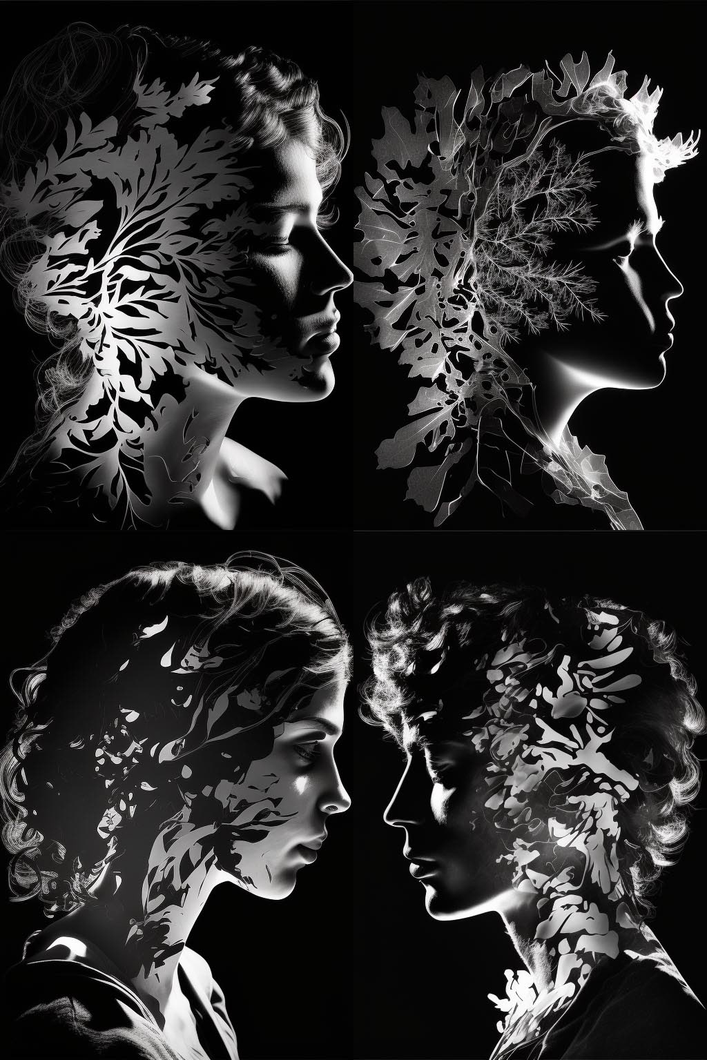 portrait, photogram