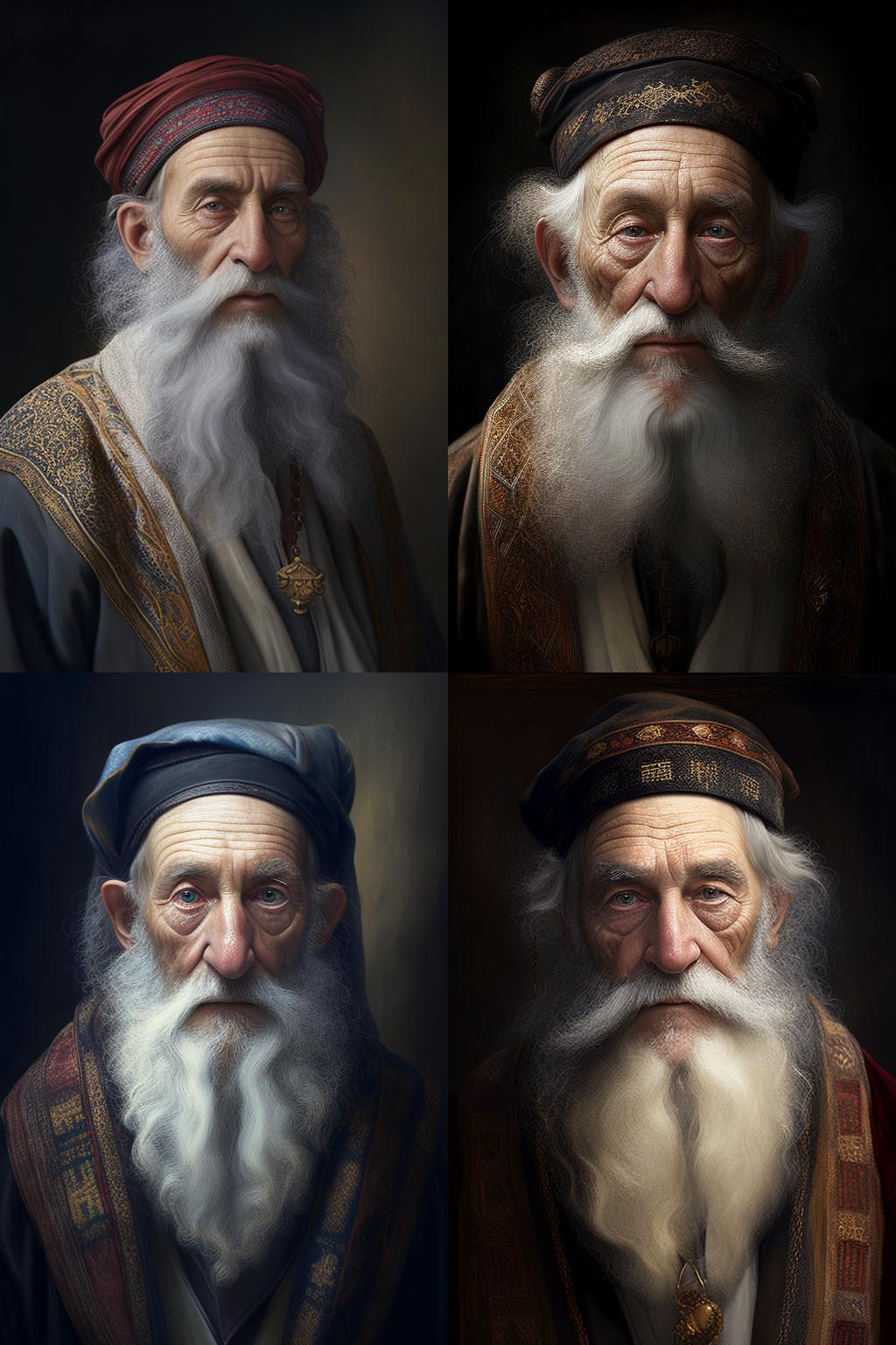 Portrait, Jew holy man