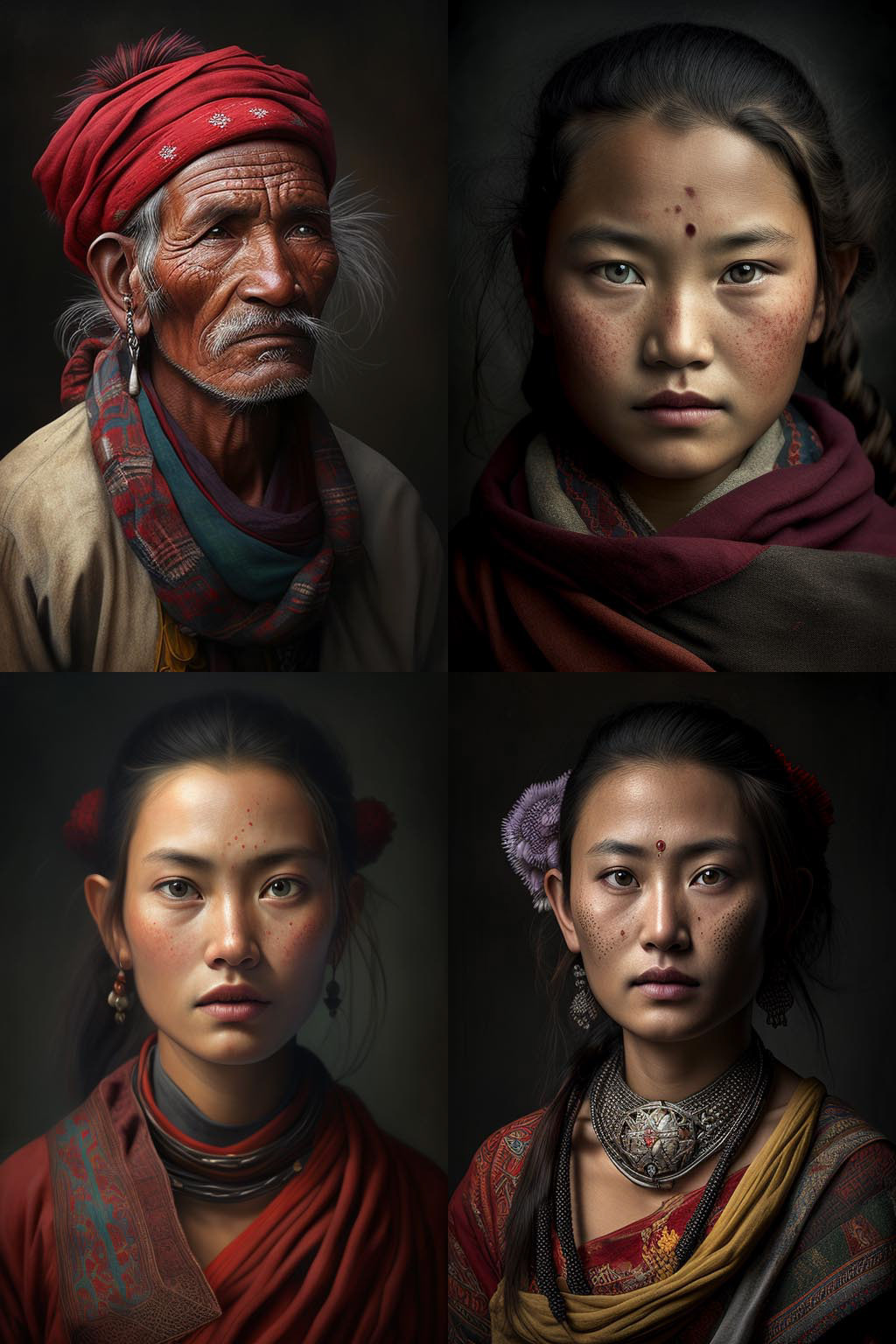 portrait, nepalese