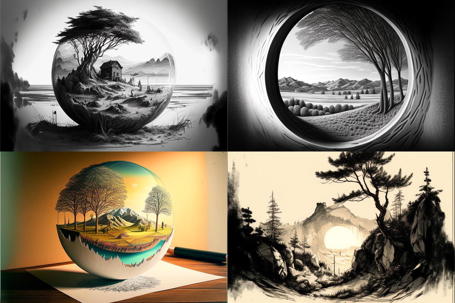 landscape, Sketchspherizingly