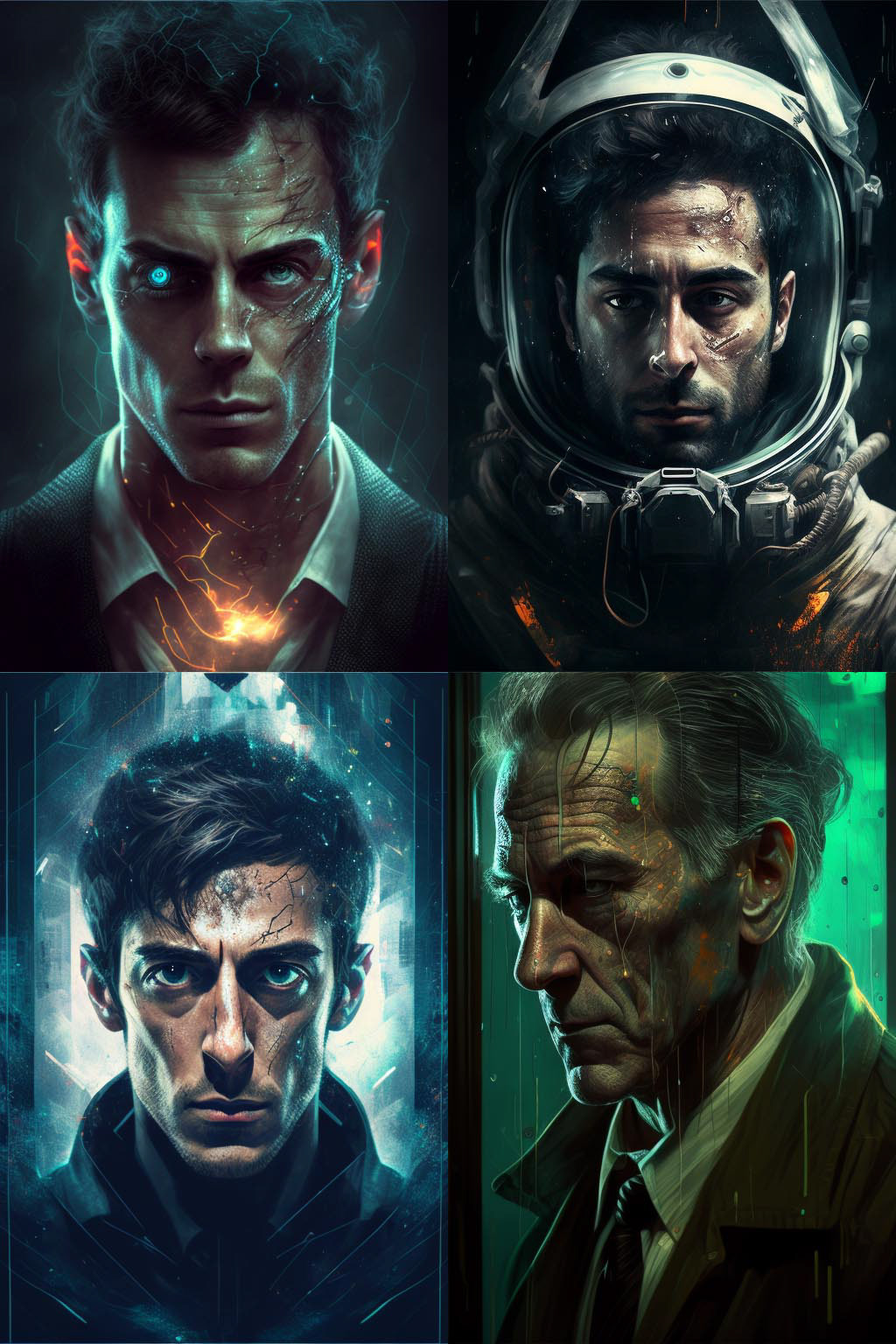 portrait, science ficition thriller