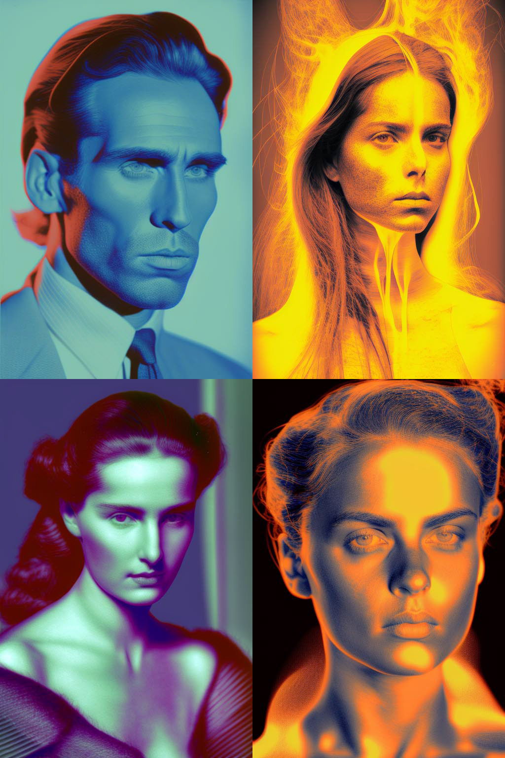 Portrait, Thermograph