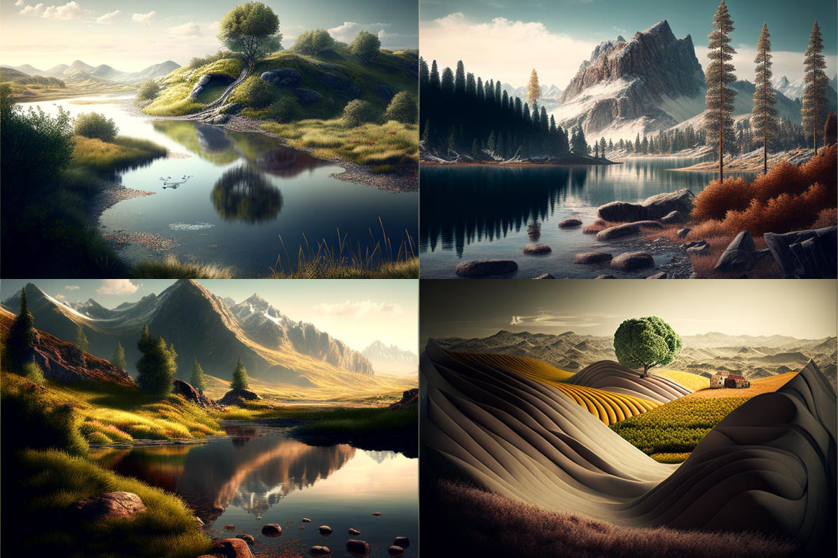 landscape, Precision Rendering
