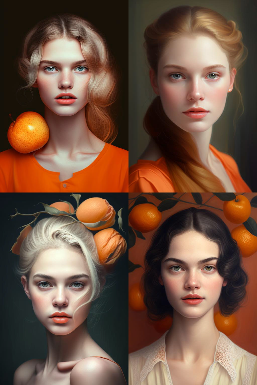 Portrait, apricot