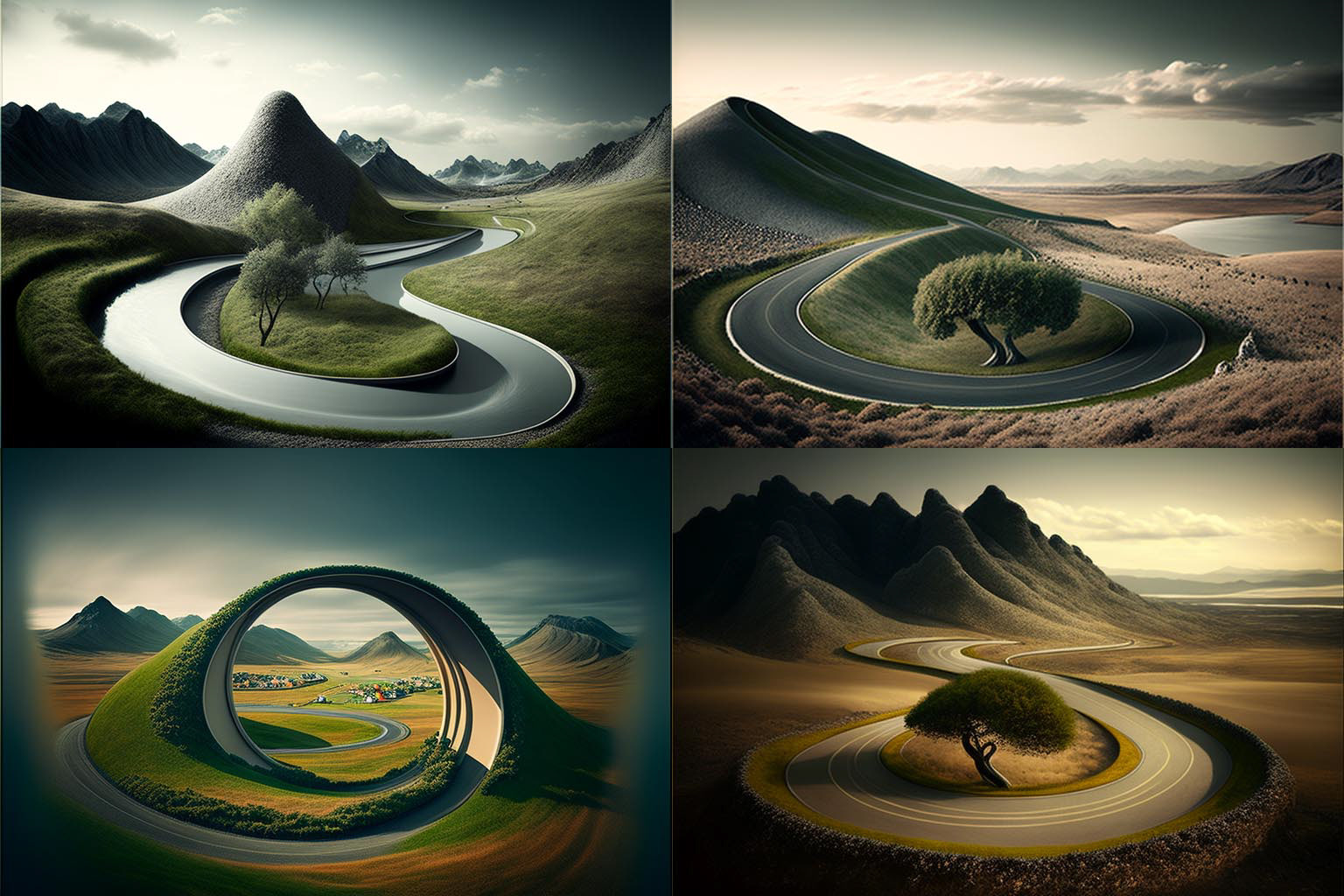 landscape, Curve