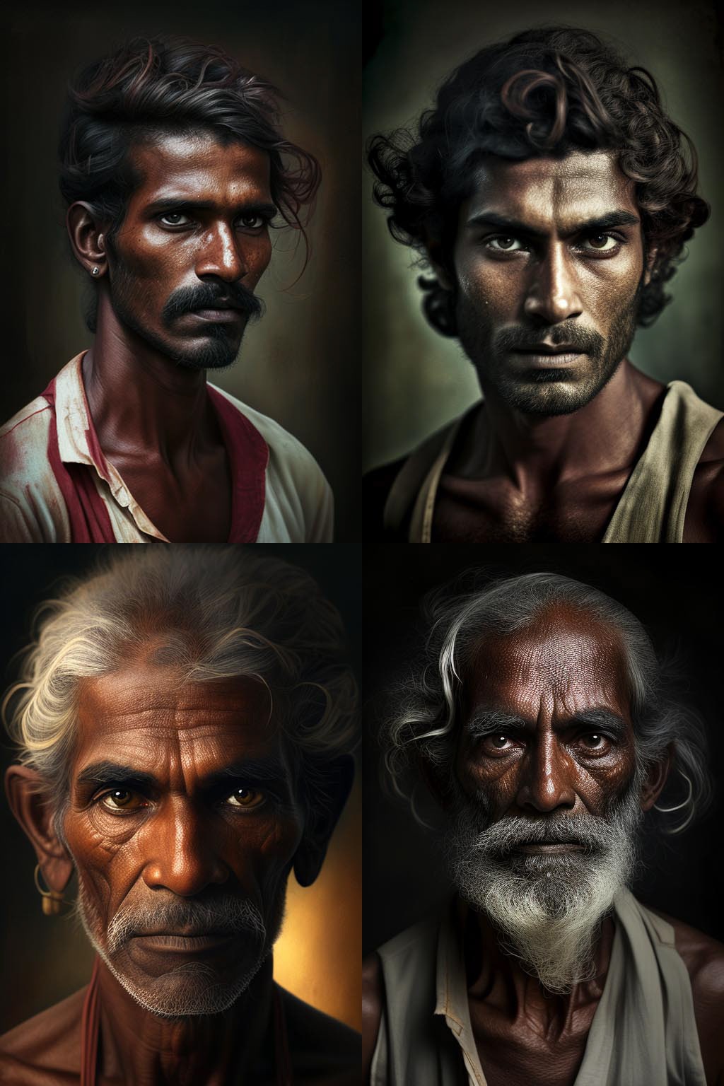 portrait, dravidian india