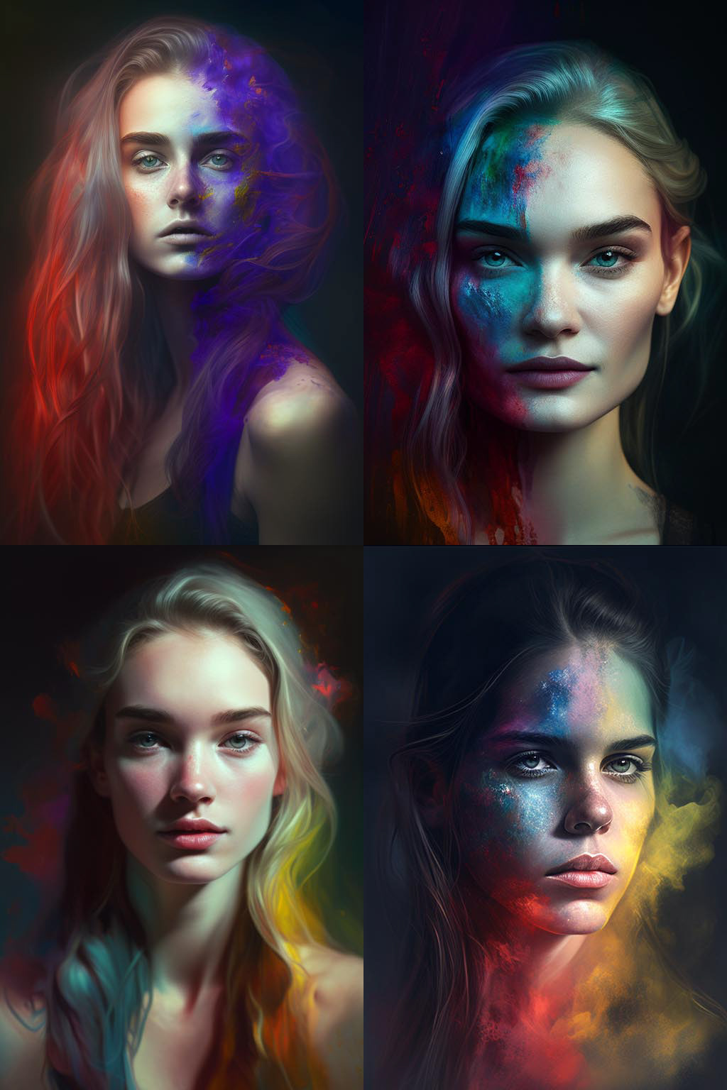 Portrait, Spectral Color