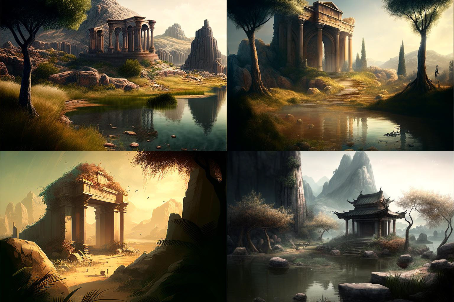 landscape, ancient style