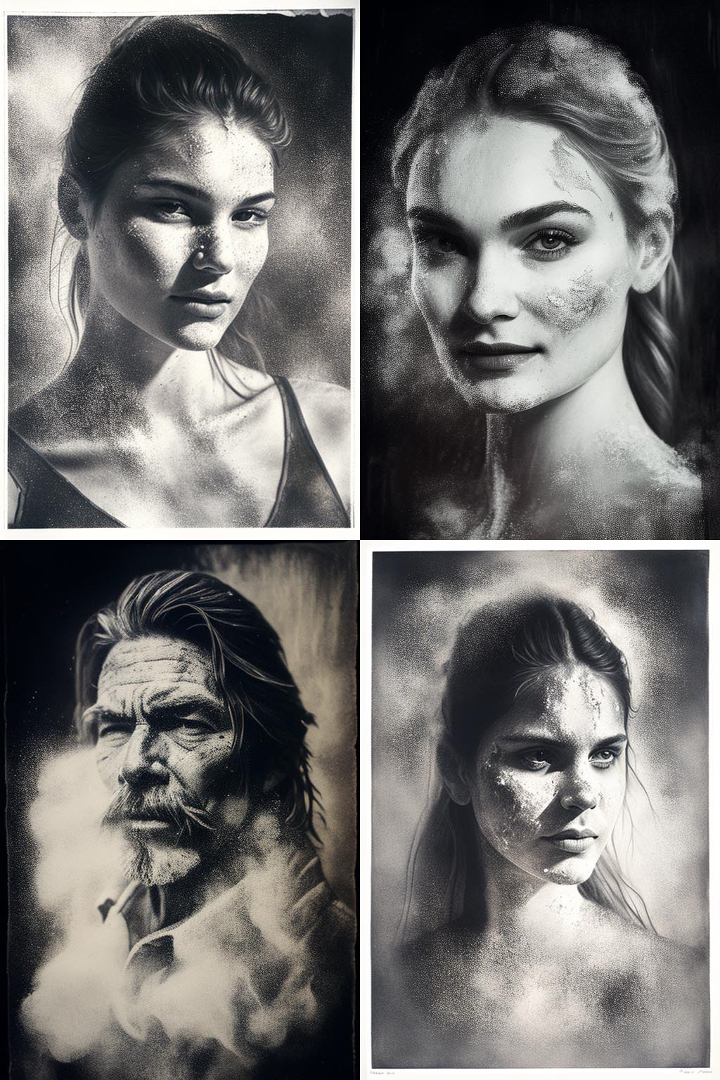 Portrait, salt print