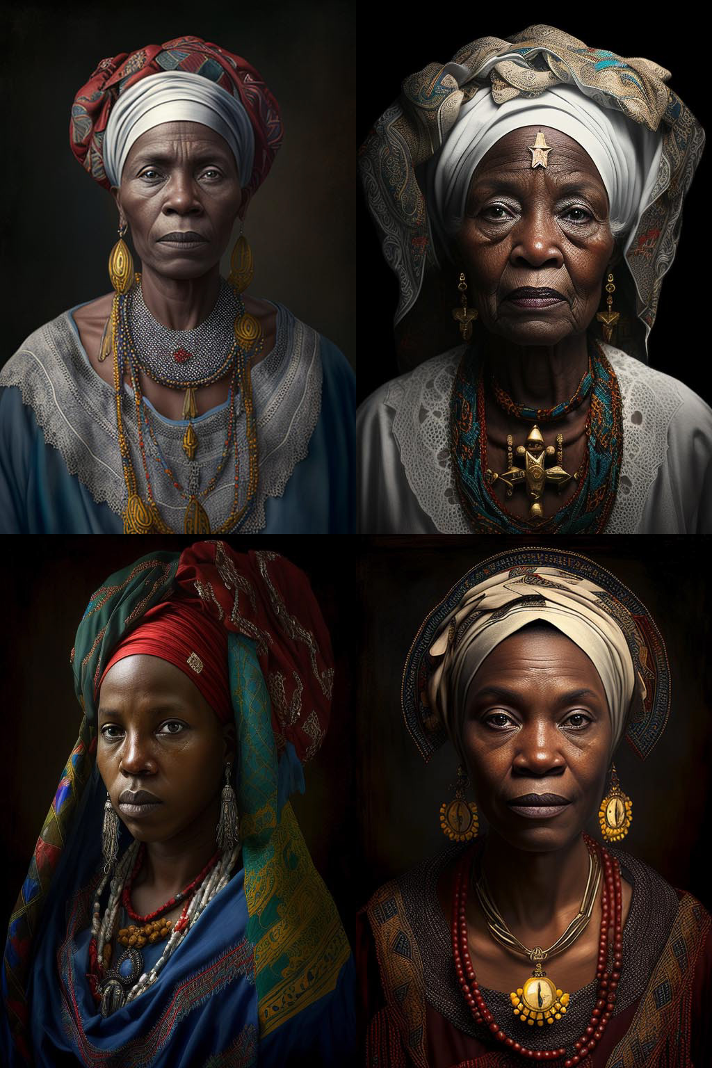 portrait, vodou holy woman