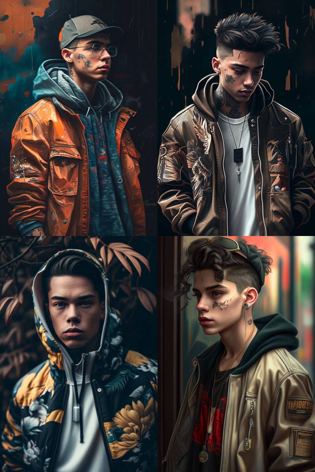 Portrait, Streetwear fashion style