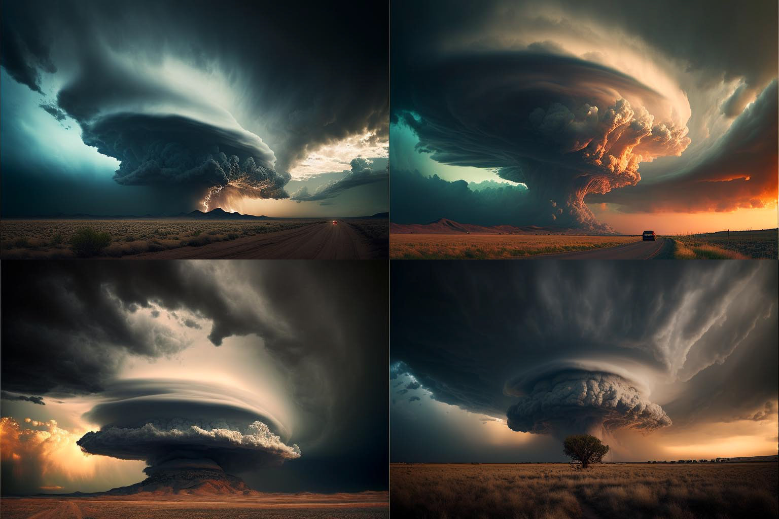 landscape, ominous Supercell