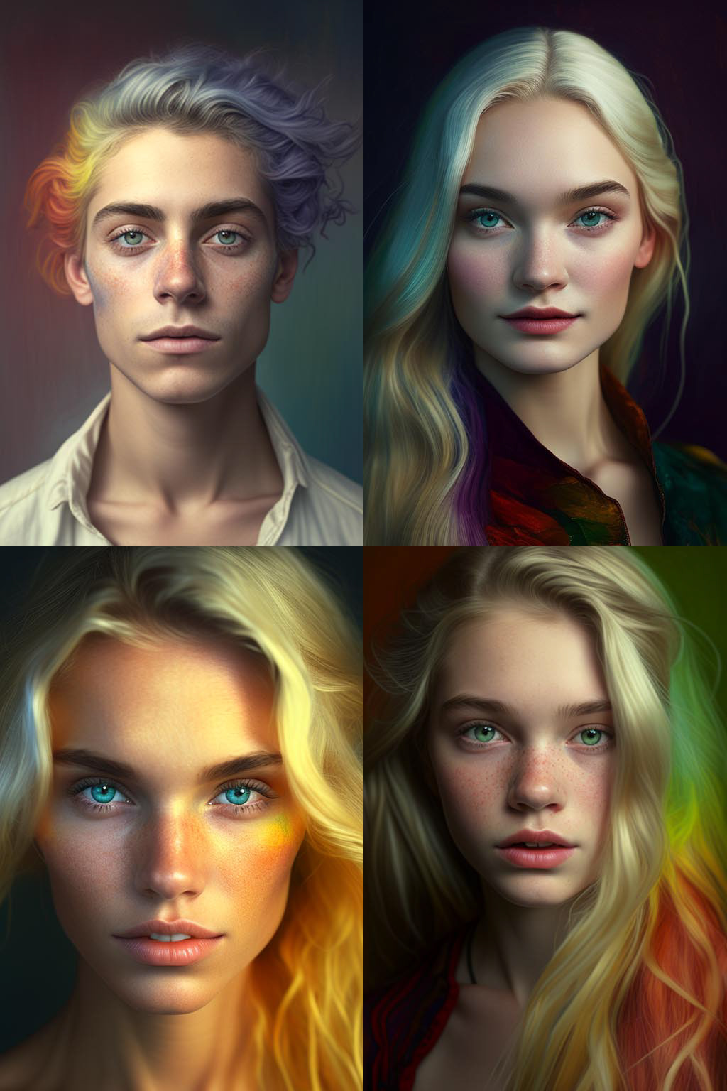 Portrait, Tetrachromacy