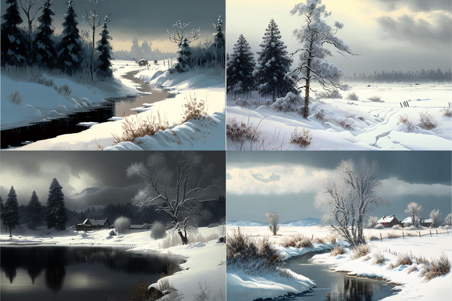 landscape, snowy