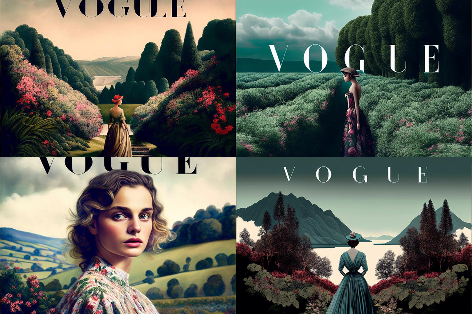 landscape, Vogue cover