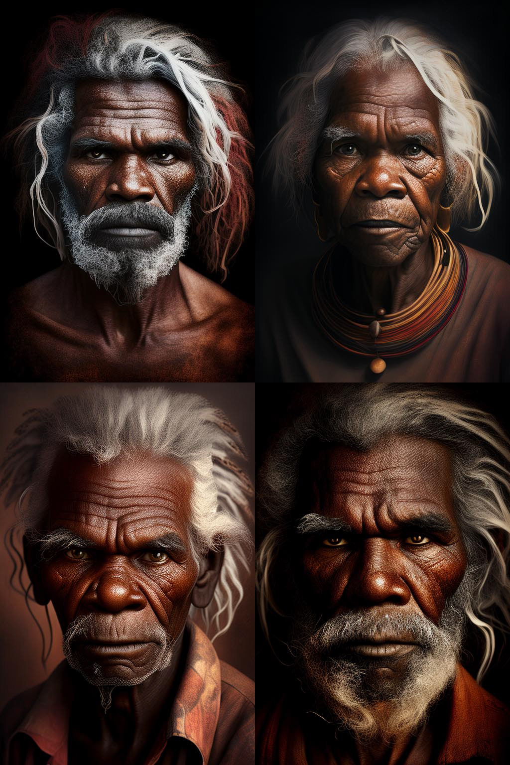 Portrait, australian aborigine