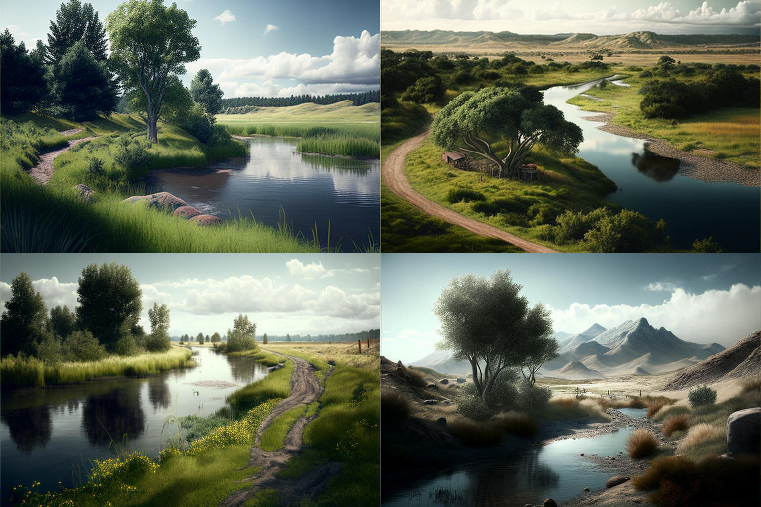 landscape, Hyperrealistic