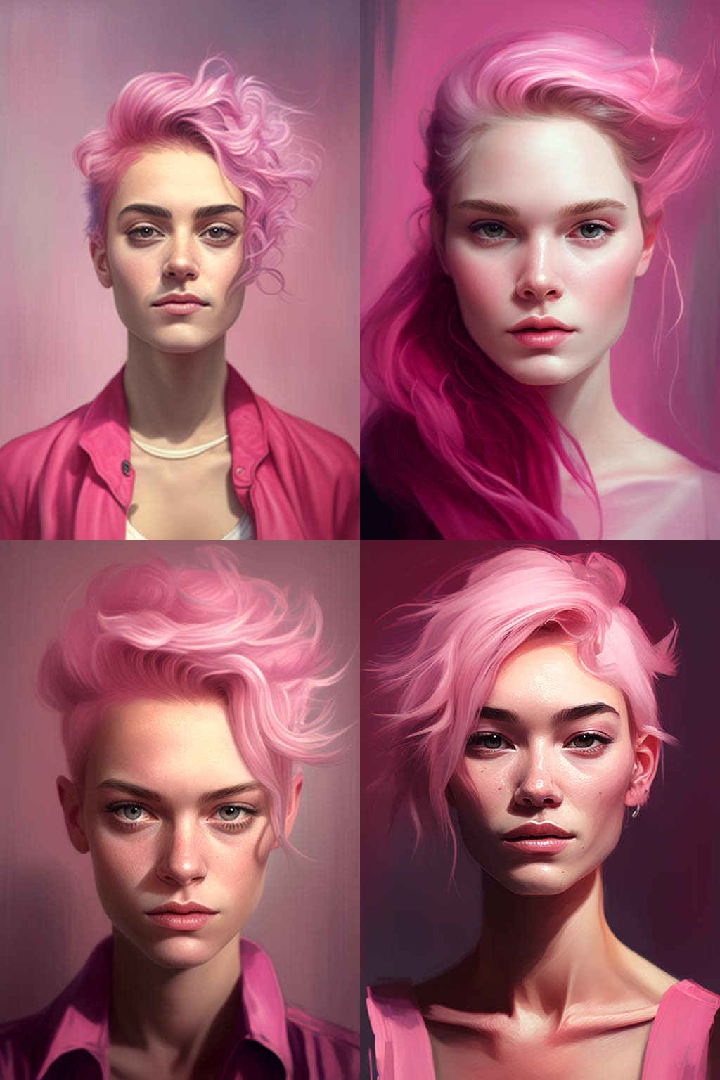 Portrait, pink