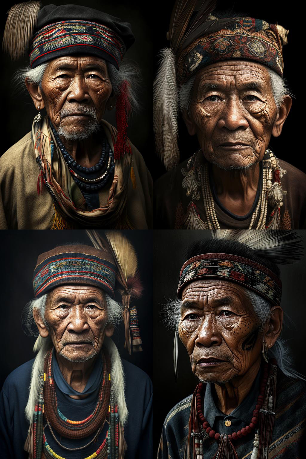Portrait, borneo native