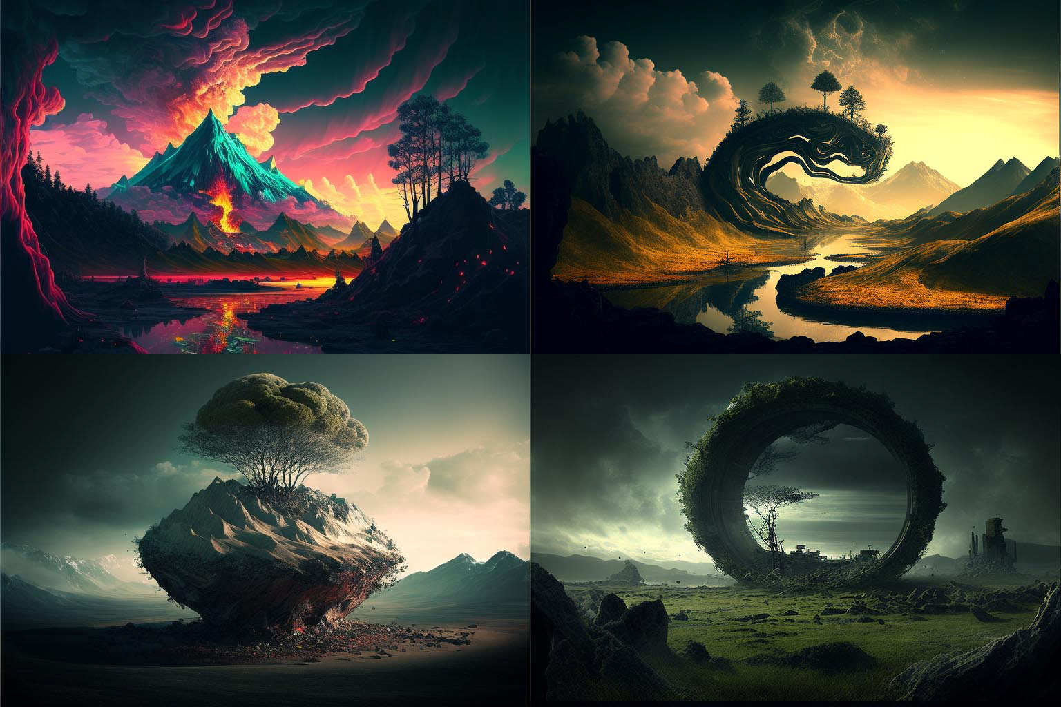 landscape, weirdcore